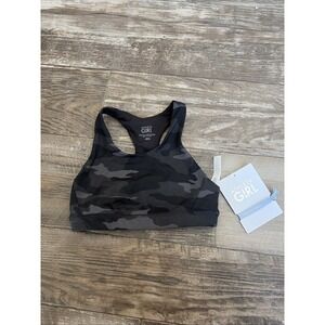 Athleta Girl Size XS (6) Kids Pullover Sport Bra Camo Print Racerback